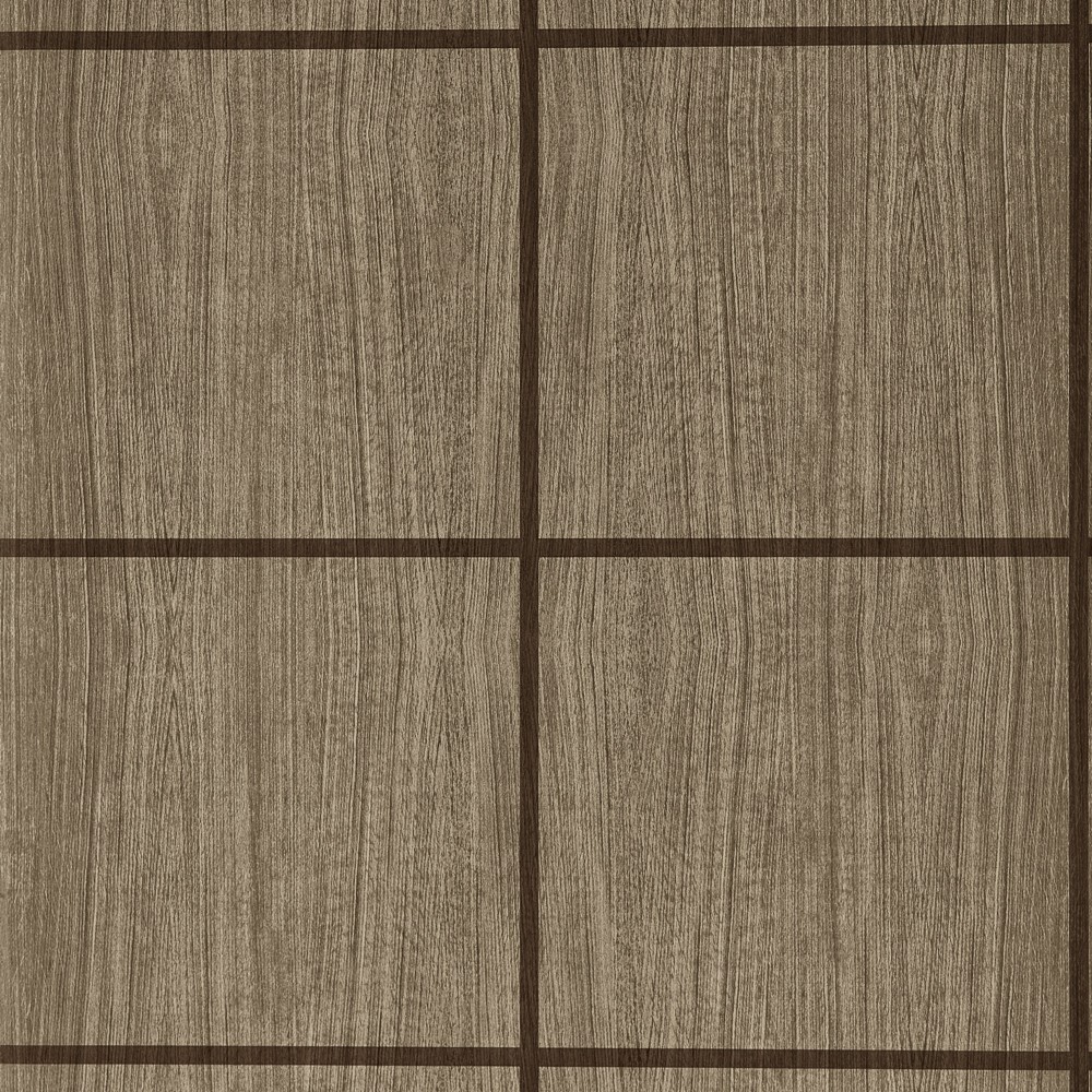 Wood Blocks Wallpaper Panel 113198 by Harlequin in Walnut Gloss